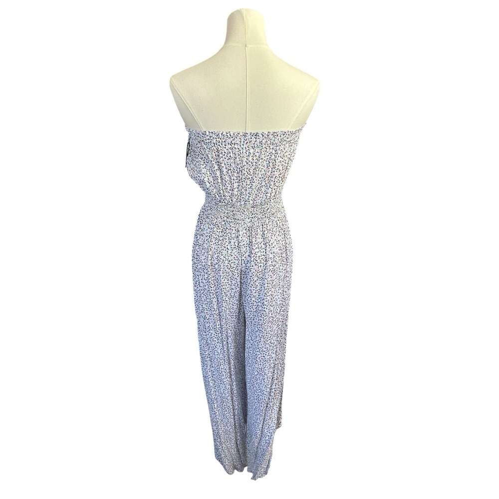 Japna Asymmetrical Wide Leg Crop Top Jumpsuit Size: M - Picture 2 of 6